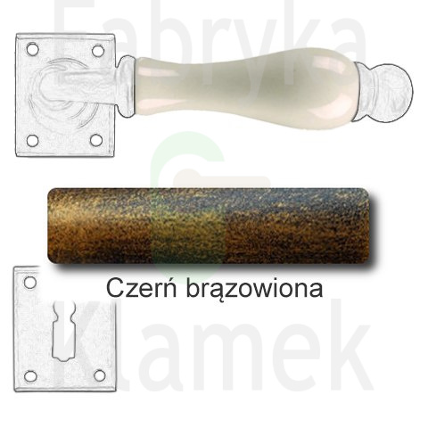 czerń brązowiona czerń brązowiona