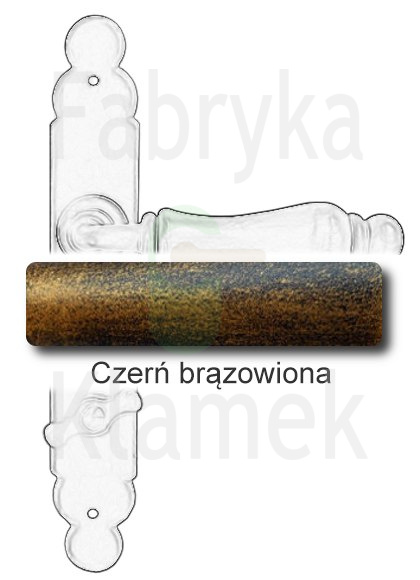 czerń brązowiona czerń brązowiona