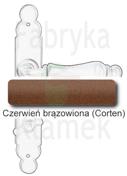 czerwień brązowiona czerwień brązowiona