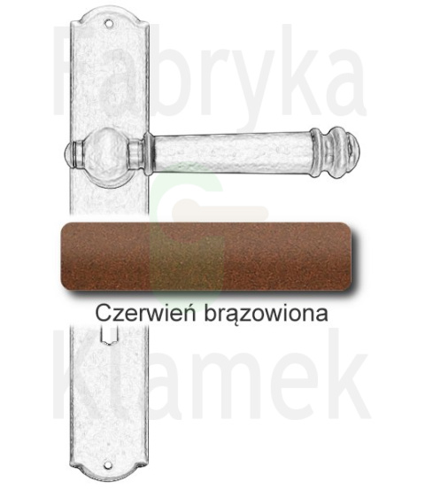 czerwień brązowiona czerwień brązowiona