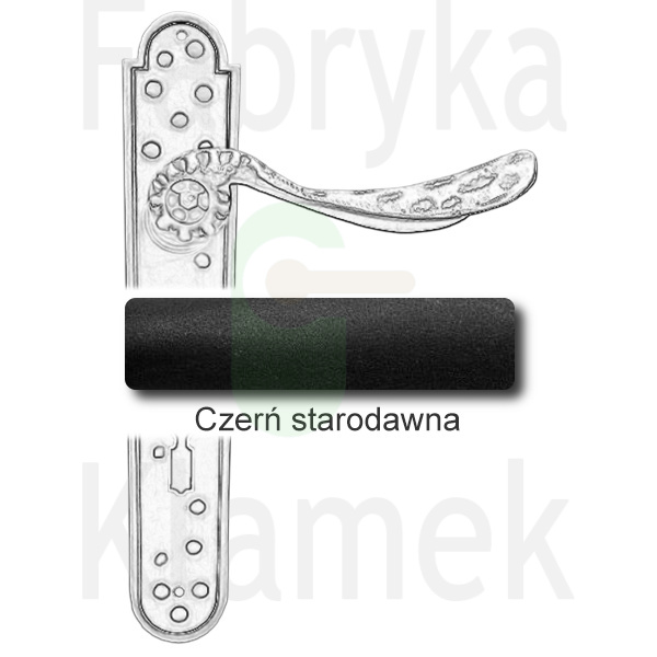 Klamka Gedeon 500 z otworem na klucz rozstaw 72 mm Klamka Gedeon 500 z otworem na klucz rozstaw 72 mm