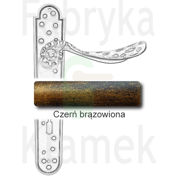 Klamka Gedeon 500 z otworem na klucz rozstaw 72 mm Klamka Gedeon 500 z otworem na klucz rozstaw 72 mm