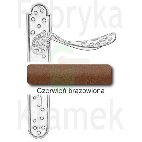 Klamka Gedeon 500 z otworem na klucz rozstaw 72 mm Klamka Gedeon 500 z otworem na klucz rozstaw 72 mm