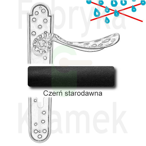 Klamka Gedeon 500 z otworem na wkładkę rozstaw 72 mm Klamka Gedeon 500 z otworem na wkładkę rozstaw 72 mm