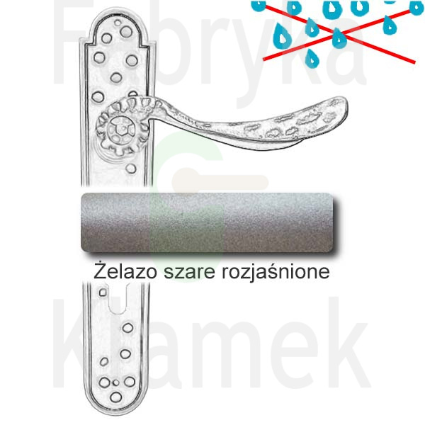 Klamka Gedeon 500 z otworem na wkładkę rozstaw 72 mm Klamka Gedeon 500 z otworem na wkładkę rozstaw 72 mm