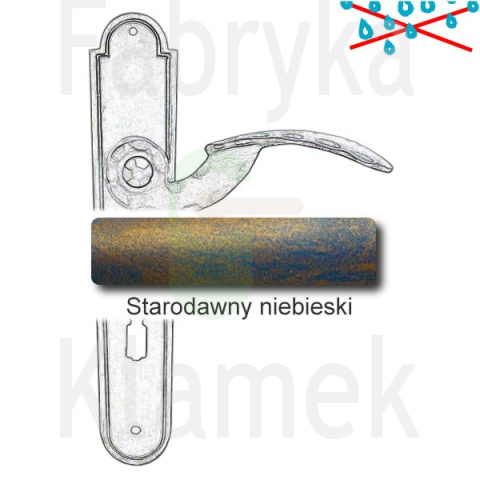 Klamka Gerianica 20 z otworem na klucz rozstaw 72 mm Klamka Gerianica 20 z otworem na klucz rozstaw 72 mm