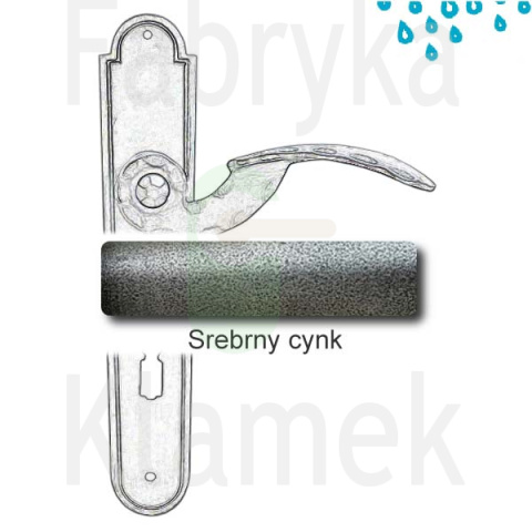 Klamka Gerianica 20 z otworem na klucz rozstaw 90 mm Klamka Gerianica 20 z otworem na klucz rozstaw 90 mm