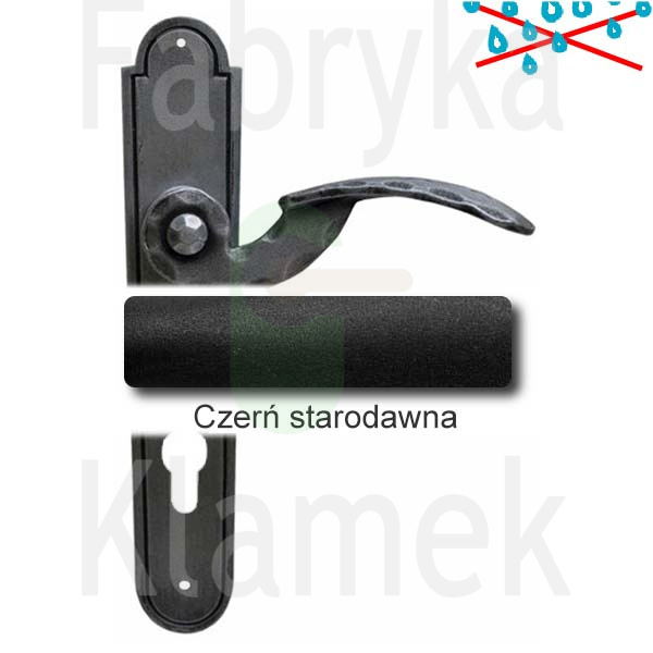 Klamka Gerianica 20 z otworem na wkładkę rozstaw 72 mm Klamka Gerianica 20 z otworem na wkładkę rozstaw 72 mm