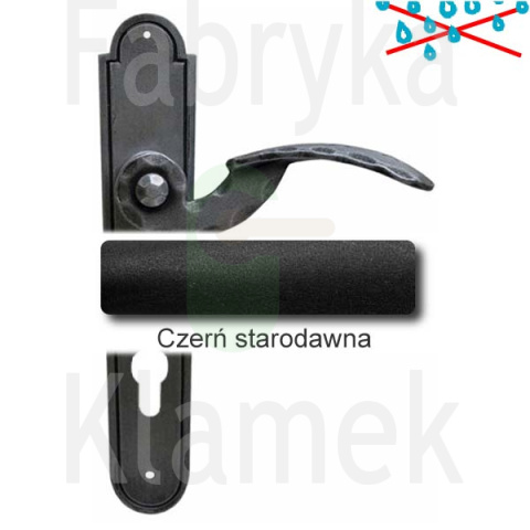 Klamka Gerianica 20 z otworem na wkładkę rozstaw 72 mm Klamka Gerianica 20 z otworem na wkładkę rozstaw 72 mm