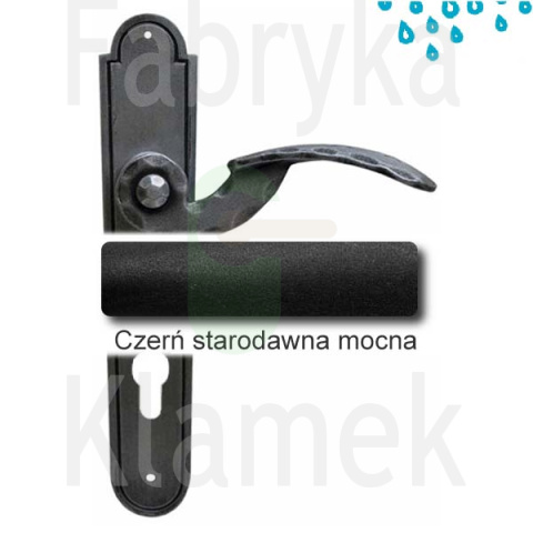 Klamka Gerianica 20 z otworem na wkładkę rozstaw 72 mm Klamka Gerianica 20 z otworem na wkładkę rozstaw 72 mm