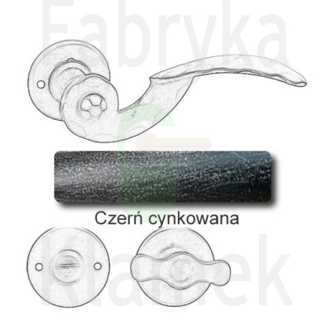 Klamka Gerianica 22 z blokadą WC Klamka Gerianica 22 z blokadą WC