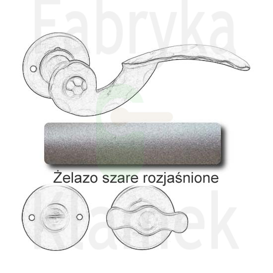 Klamka Gerianica 22 z blokadą WC Klamka Gerianica 22 z blokadą WC