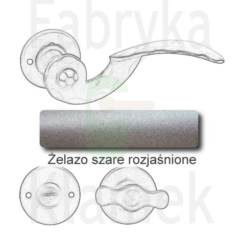 Klamka Gerianica 22 z blokadą WC Klamka Gerianica 22 z blokadą WC