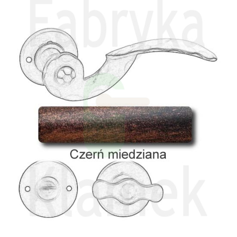 Klamka Gerianica 22 z blokadą WC Klamka Gerianica 22 z blokadą WC