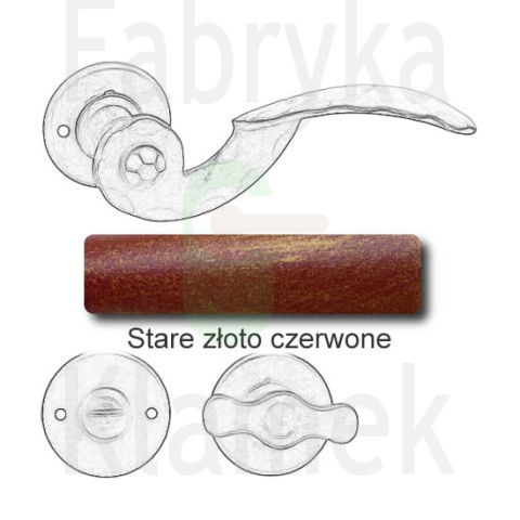 Klamka Gerianica 22 z blokadą WC Klamka Gerianica 22 z blokadą WC