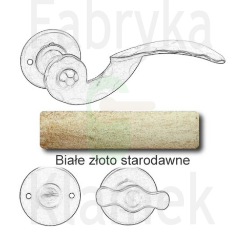 Klamka Gerianica 22 z blokadą WC Klamka Gerianica 22 z blokadą WC