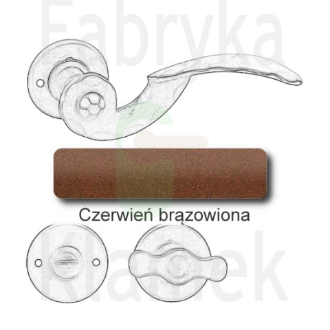Klamka Gerianica 22 z blokadą WC Klamka Gerianica 22 z blokadą WC