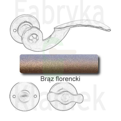 Klamka Gerianica 22 z blokadą WC Klamka Gerianica 22 z blokadą WC