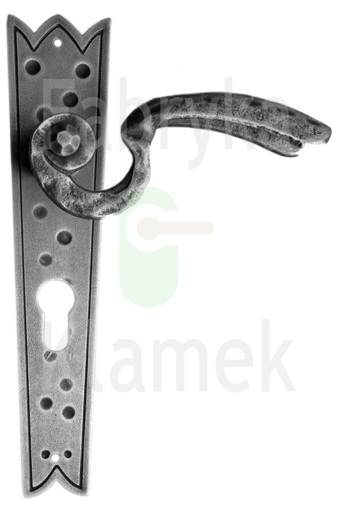 Klamka Melecjusz 10 z otworem na wkładkę, rozstaw 90 mm Klamka Melecjusz 10 z otworem na wkładkę, rozstaw 90 mm
