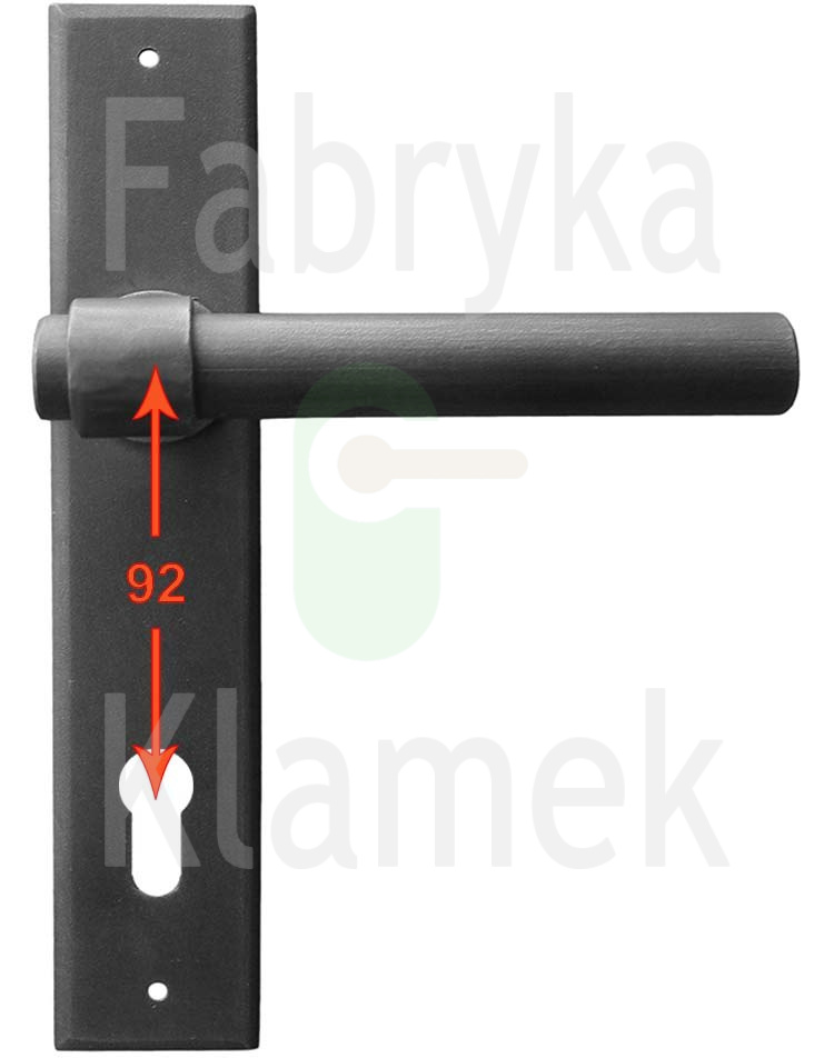 Klamka Milano 1830 na wkładkę rozstaw 92 mm Klamka Milano 1830 na wkładkę rozstaw 92 mm