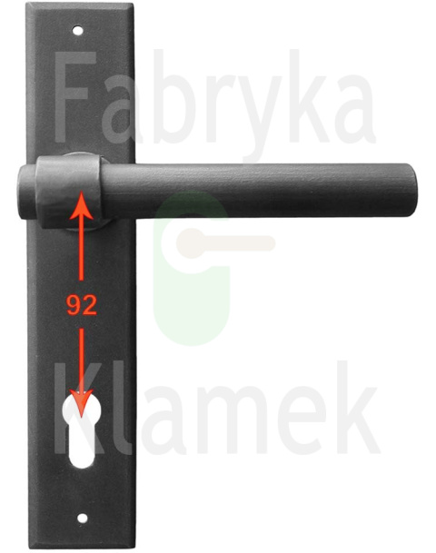 Klamka Milano 1830 na wkładkę rozstaw 92 mm Klamka Milano 1830 na wkładkę rozstaw 92 mm