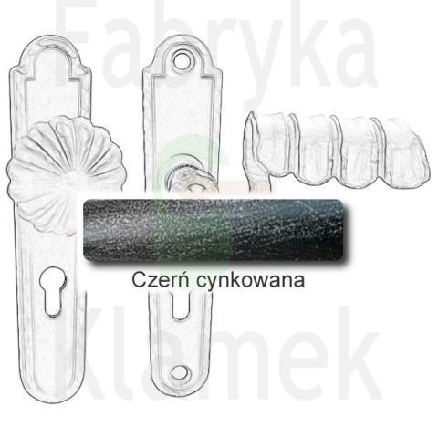 Klamko-gałka zewnętrzna Davos 4309 A/B Klamko-gałka zewnętrzna Davos 4309 A/B