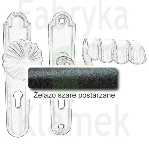 Klamko-gałka zewnętrzna Davos 4309 A/B Klamko-gałka zewnętrzna Davos 4309 A/B