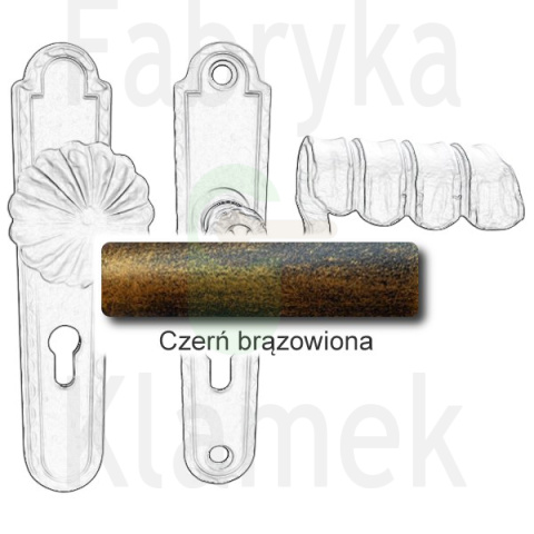 Klamko-gałka zewnętrzna Davos 4309 A/B Klamko-gałka zewnętrzna Davos 4309 A/B