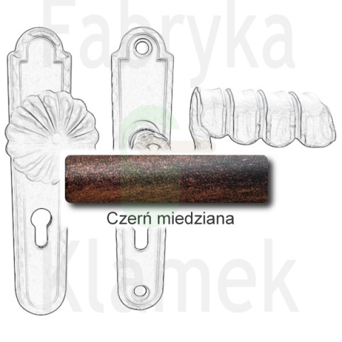 Klamko-gałka zewnętrzna Davos 4309 A/B Klamko-gałka zewnętrzna Davos 4309 A/B