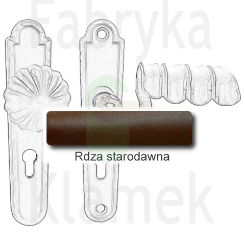 Klamko-gałka zewnętrzna Davos 4309 A/B Klamko-gałka zewnętrzna Davos 4309 A/B