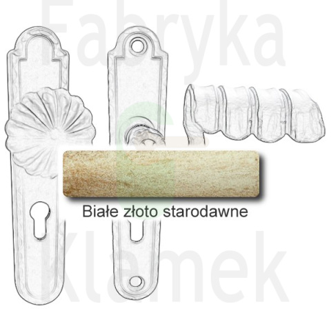 Klamko-gałka zewnętrzna Davos 4309 A/B Klamko-gałka zewnętrzna Davos 4309 A/B