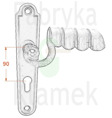 Rozstaw 90 mm Rozstaw 90 mm