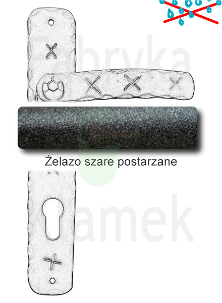 Klamka Jarboj 1091 na wkladkę rozstaw 72 mm Klamka Jarboj 1091 na wkladkę rozstaw 72 mm