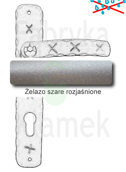 Klamka Jarboj 1091 na wkladkę rozstaw 72 mm Klamka Jarboj 1091 na wkladkę rozstaw 72 mm