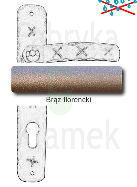 Klamka Jarboj 1091 na wkladkę rozstaw 72 mm Klamka Jarboj 1091 na wkladkę rozstaw 72 mm
