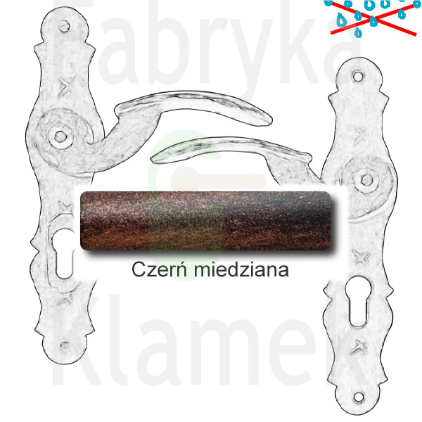 Klamka zewnętrzna Gennarina 4324E z zabezpieczeniem Hardox® Klamka zewnętrzna Gennarina 4324E z zabezpieczeniem Hardox®