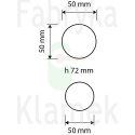 Gałka kryształowa VERONICA 103 z rozetą na klucz [ wykończenie OZ - pozłacane błyszczące]