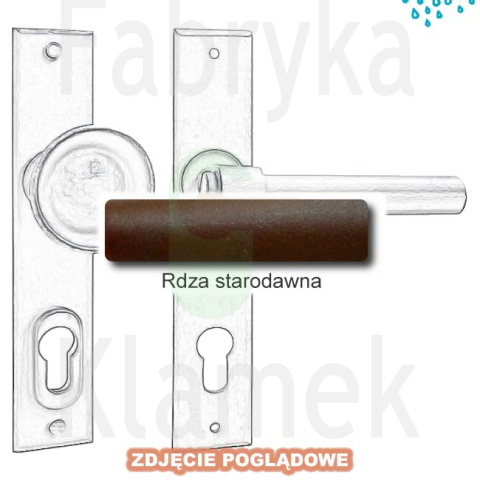 Klamk-gałka zewnętrzna Milano 4362 A/B z zabezpieczeniem Hardox® Klamk-gałka zewnętrzna Milano 4362 A/B z zabezpieczeniem Hardox®