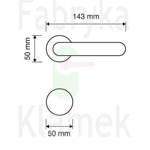 Klamka Beta szyld ozdobny 011 z blokadą WC CR - chromowana błyszcząca