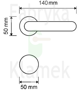 Klamka Brixia Zincral 027 CS - chromowana matowa