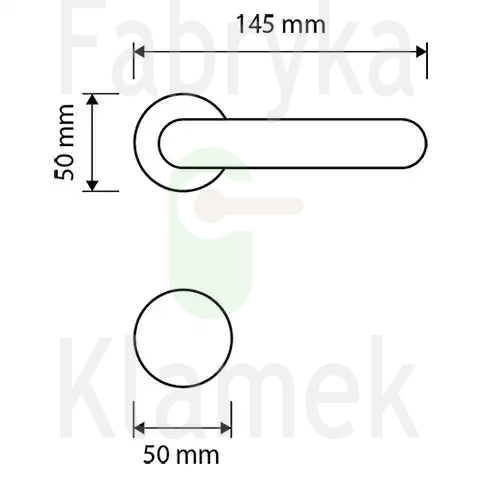 Klamka Decor 011 OS - mosiężna satynowana