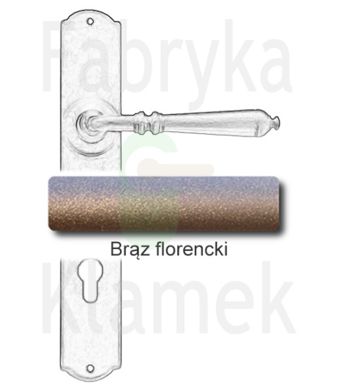 Klamka Mosca 2700 na wkładkę rozstaw 92 mm Klamka Mosca 2700 na wkładkę rozstaw 92 mm
