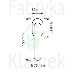 Klamka okienna Aida 1610 DK