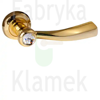 Klamka Elika Crystal 108 [wykończenie OZ - pozłacane]