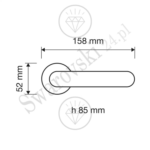 Klamka Luce 023 CR - chromowana