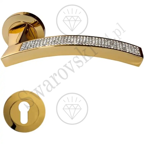 Klamka Profilo Mesh z szyldem na wkładkę