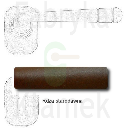 Klamka Berna 2110 z rozetą na klucz Klamka Berna 2110 z rozetą na klucz