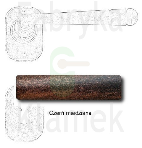 Klamka Berna 2110 z rozetą na klucz Klamka Berna 2110 z rozetą na klucz