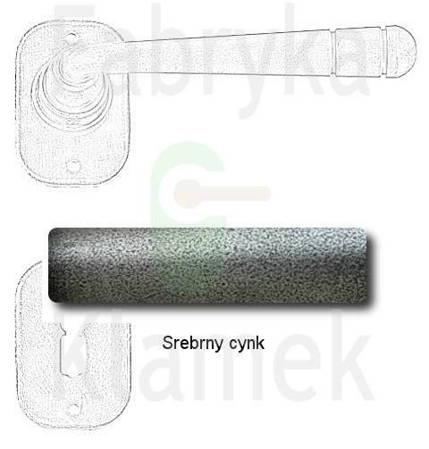 Klamka Berna 2110 z rozetą na klucz Klamka Berna 2110 z rozetą na klucz