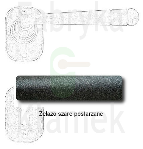 Klamka Berna 2110 z rozetą na klucz Klamka Berna 2110 z rozetą na klucz